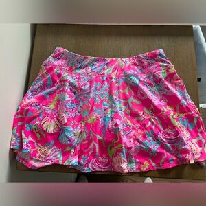 Lilly Pulitzer Pink Skater Mini Skirt Resort Wear matching top available